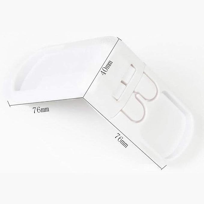 Child Safety Locks Baby Proof Cabinets, Easier Latch for Adults to Open. Secure Oven, Refrigerator, Toilet, Doors-White
