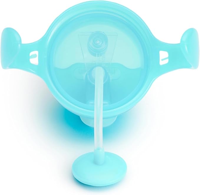 Munchkin Weighted Straw Sippy Cups for Toddlers 7oz, Leak Proof, Easy to Hold-Great toddler cups with straws, Supports Straw-use Education, Straw Cups (Pink/Blue)