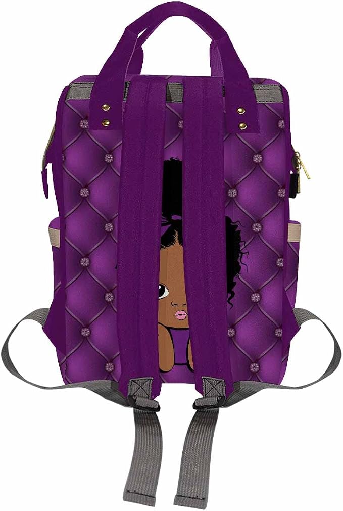 InterestPrint Custom Diaper Bag Personalized With Text - Mummy Nappy Backpack, Fashion Shoulders Casual Daypack Travel for Women Men