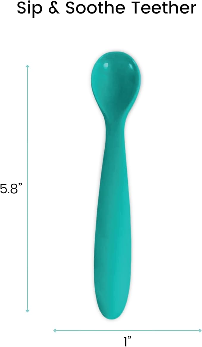 Lulyboo Silicone Baby Spoons Set of 3 Multicolored | Soft-Tip Infant Feeding Spoons for First Foods | BPA-Free, Gentle on Gums, Dishwasher Safe | Baby Weaning Utensils for 4+ Months