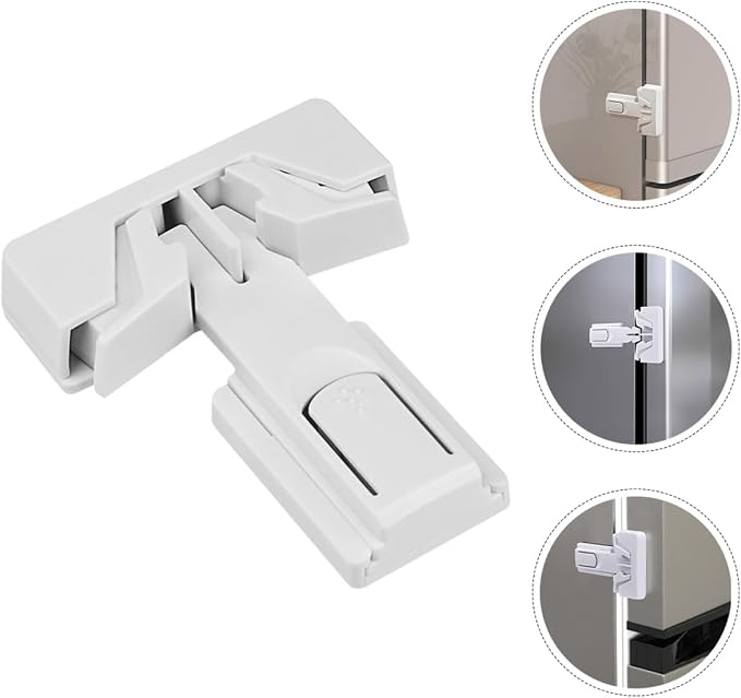 2pcs Childproof Cabinet Locks Safety Latches for Cabinets and Cupboards Easy to Install Versatile Protection for Toddlers and Pets Black and White Colors