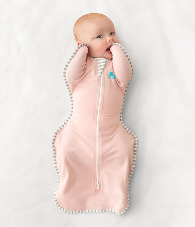 Love to Dream Swaddle UP Self-Soothing Sleep Sack, Dramatically Better Sleep, Snug Fit Calms Startle Reflex, 1.0 TOG, Small 8-13 lbs, Dusty Pink