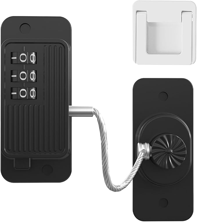 Keep Your Kitchen Safe with Our Fridge Lock - Childproof Your Refrigerator and Cabinets with Our Strong Adhesive Lock