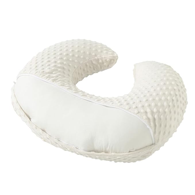 Nursing Pillow and Positioner for Breastfeeding, Ultra Soft Baby Breastfeeding Pillows for More Support for Mom and Baby, with Premium Removable Cover (Pristine)