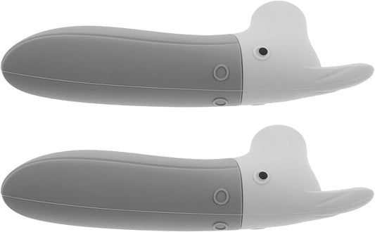 Child Proof Door Handle Covers 2 Pack Silicone Anti-Collision Sleeve Door Knob Protective Pads for Entry Bedroom Doors Wall Protection