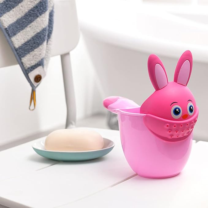 Baby Bath Waterfall Rinser Shampoo Rinse Cup Cartoon Shower Washing for