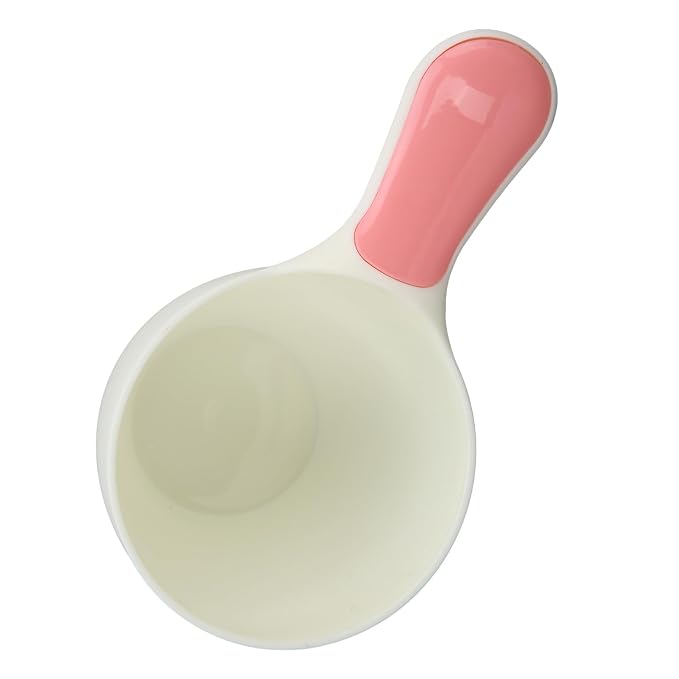 SUNGOOYUE Baby Shampoo Rinse Cup, Soft Silicone Bath Bathing Cup with Plastic Body, Gentle Water Pouring 3 Key Uses for Newborns Toddlers Kids Hair Washing and Bath Time Care