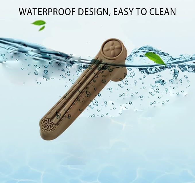 Brown Door Handle Protector, Baby Safety Anti-Collision Anti Static Electricity Door Handle Silicone Protective Cover for Edge Corner Children protectoin