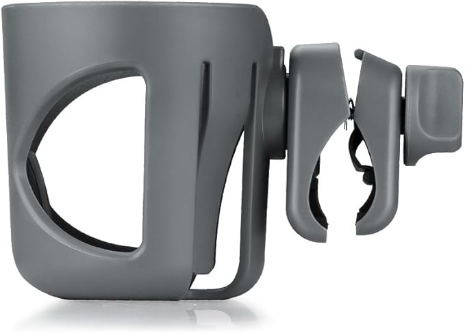 Accmor Universal Cup Holder, Stroller Cup Holder, 360° Rotatable Large Caliber Designed Bottle Holder for Stroller, Bike, Wheelchair, Walker, Scooter, Grey