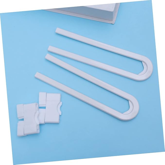 MERRYHAPY 4packs Boy Girl Safety Cabinet Latches No Drill U-shaped Lock Door Latch Lock