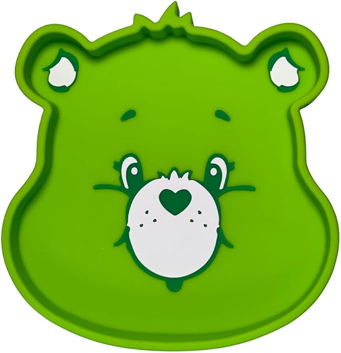 Care Bears Good Luck Bear Silicone Suction Plate BPA-Free Food-Grade Silicone Baby Plate | Strong Suction for Babies & Toddlers | Dishwasher Safe | Baby-Led Weaning