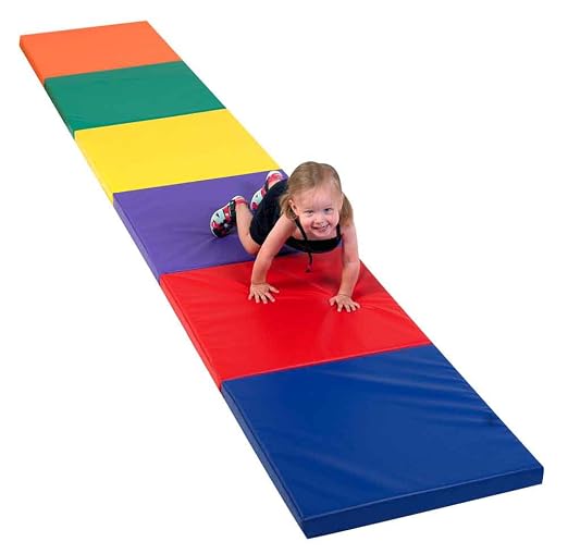 Children's Factory Tent Box Mats, CF331-062, Rainbow, 4'x6', Kids Soft Foam Floor Mats for Playroom or Preschool, Indoor Play Equipment for Classroom