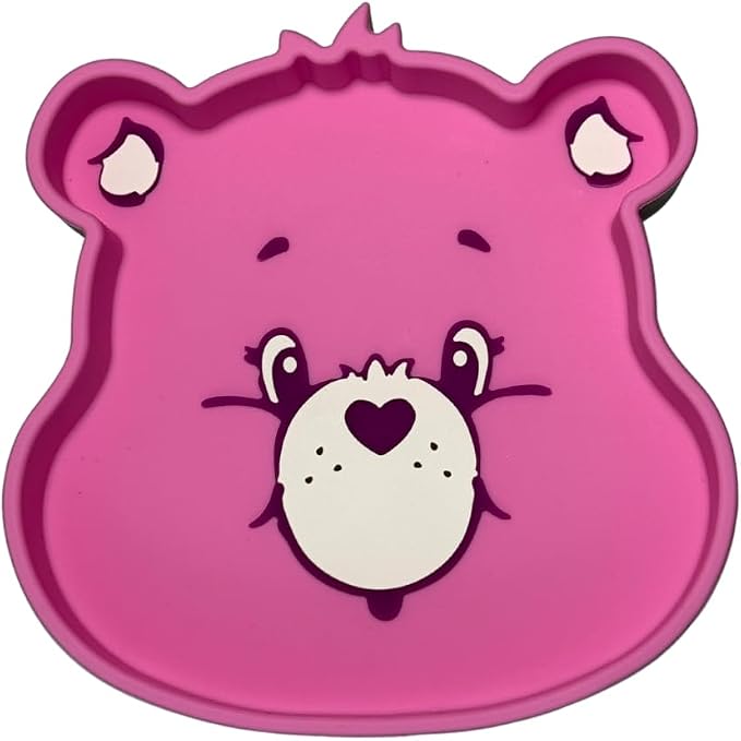 Care Bears Best Friend Bear Silicone Suction Plate BPA-Free Food-Grade Silicone Baby Plate | Strong Suction for Babies & Toddlers | Dishwasher Safe | Baby-Led Weaning