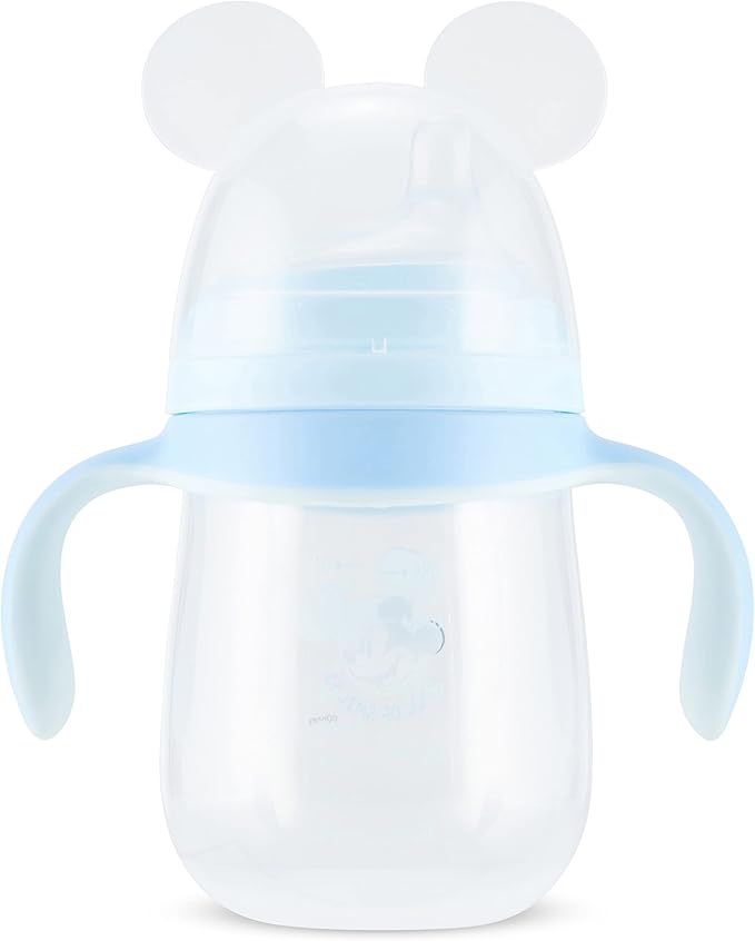 Disney Sippy Cups for Toddlers, Learner Sippy Cups for Kids with Pacifier, BPA-Free Trainer Cup with Handles, Leak-Proof Minnie Mouse and Mickey Mouse Sippy Cups, Perfect Unisex Gift for Children