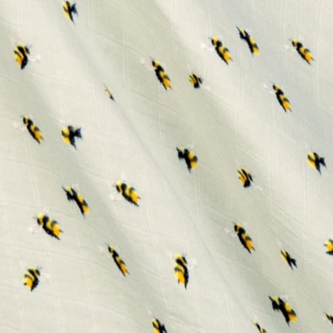 Milkbarn Baby Swaddle Blanket - Soft, Breathable & Gentle Material - Nursery Swaddling Blankets for Boys and Girls, Bumblebee
