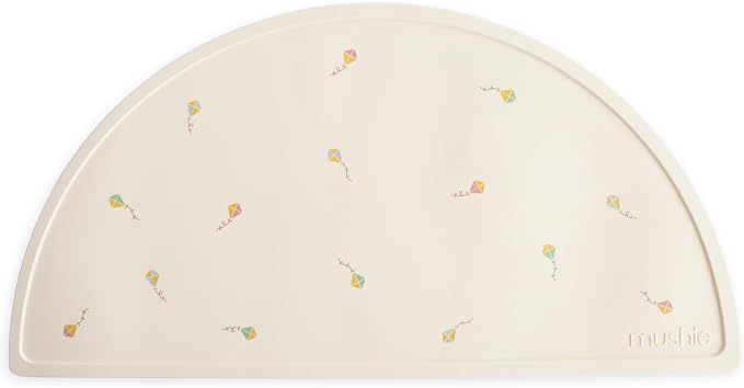 mushie Silicone Placemat for Kids | BPA-Free Non-Slip Design (Kites)