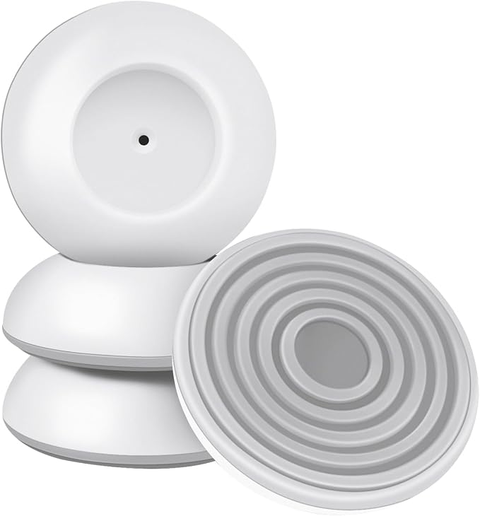 Baby Gate Wall Protector, Wall Guard for Pressure Gates, Protect Cups for Pressure Mounted Door, White, Round, 4PCS
