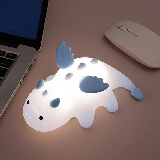 S NMT Novelty Silicone Nailoong Night Light RGB Color Changing Sleeping Lamp, Timing 30Min 3 Level Brightness Dimming Beside Lamp for Baby Gifts Room Decor