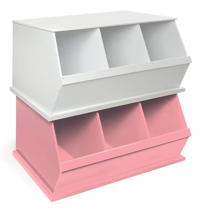Badger Basket Three-Cubby Storage Unit ??Versatile Organizer for Kids' Toys, Books, and Clothes ??Durable and Stylish Design