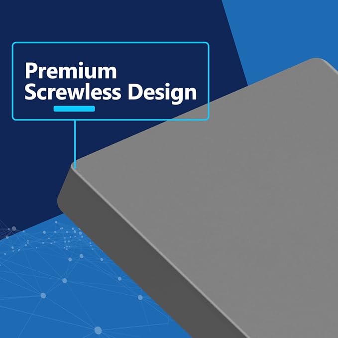 LIDER Blank Wall Plate, Temperature and Impact Resistant, UL Listed, Polycarbonate Thermoplastic, Screwless Design, Matte Finish, Modern Upgrade, Midsize, 1-Gang, 4.88??x 3.11?? Gray, 10 Pack