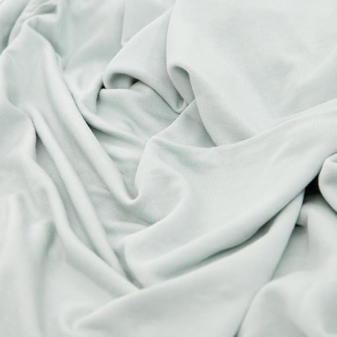 Little Unicorn Large Stretch Knit Swaddle Blanket 2 Pack| Super Soft with Optimal Stretch for swaddling | Giftable Set (Frost Green)