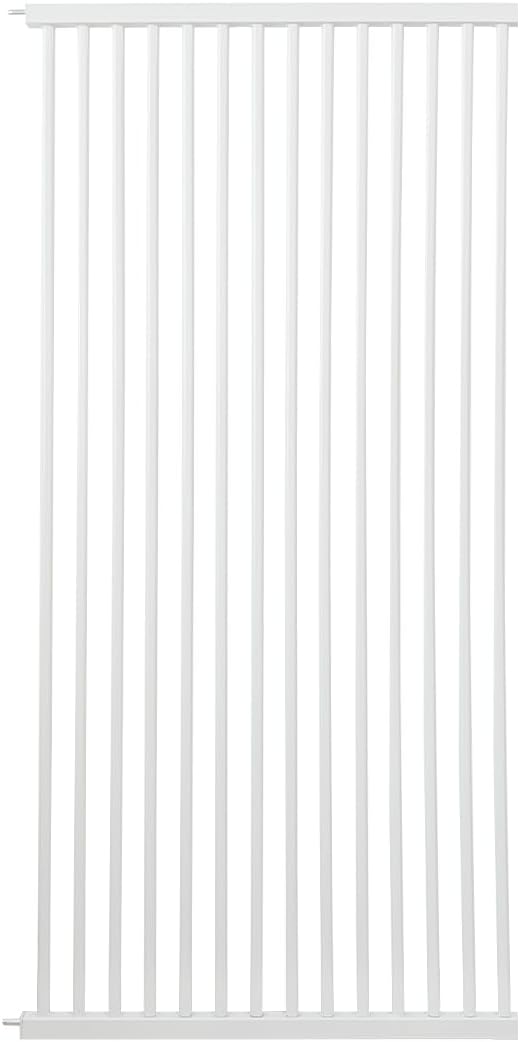 Lumizone Extra Tall Cat Gate Extension Kit 61.02" High Pressure Mounted 29.52" Extra Wide 1.37" Gap No Drilling Tall Pet Gate for Dogs (White, 61.02" H x 29.52" W, Extension)