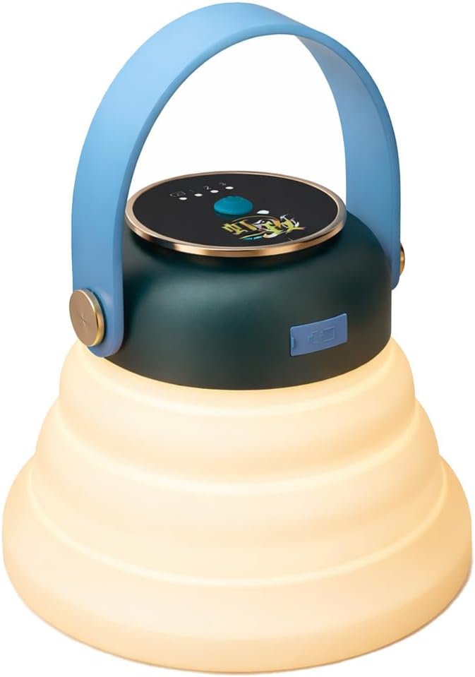 Wapentake® Baby Night Light, Featuring 12 Color Options and stepless dimming, Made of Soft Silicone, Foldable for Storage, and Rechargeable, Suitable for Breastfeeding Mothers