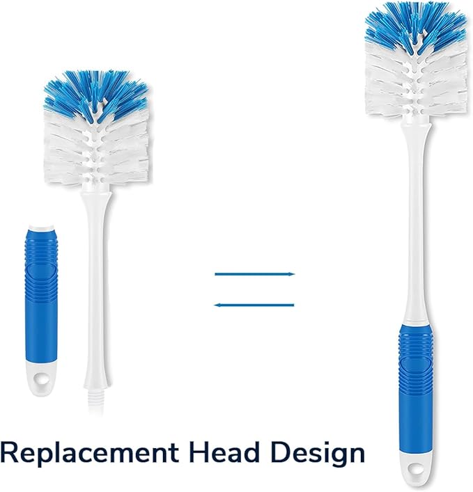 Bottle Brush Cleaner?”Long Water Bottle Brush for Tumblers, Cups, Glassware & Baby Bottles, 3 Pack