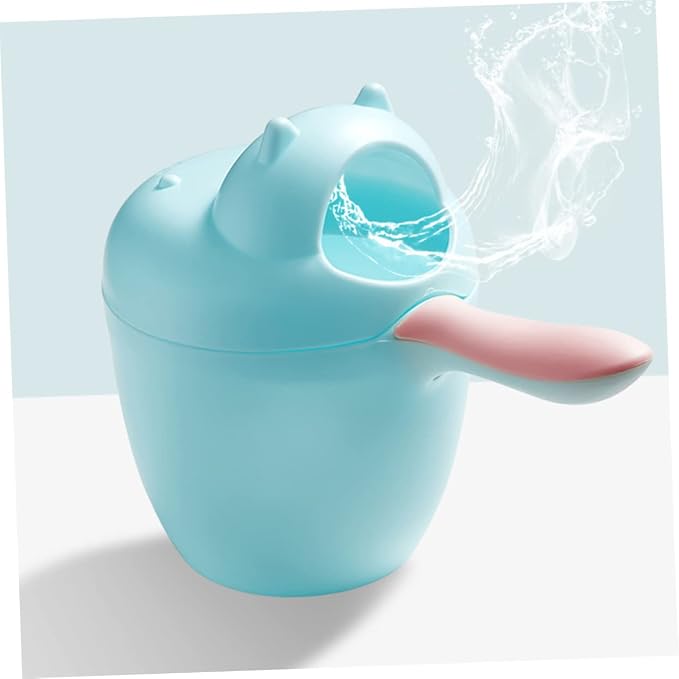FOMIYES Bath Rinse Cup Multi-functional Animal Design Easy-grip Handle Durable Material Controlled Water Flow for Shower and Hair Washing