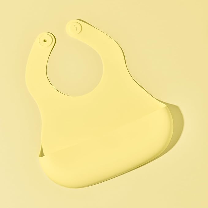 Magnetic Silicone Baby Bib ??Waterproof, Dishwasher Safe, BPA Free Food-Grade, Feeding Bib for Infants and Toddlers