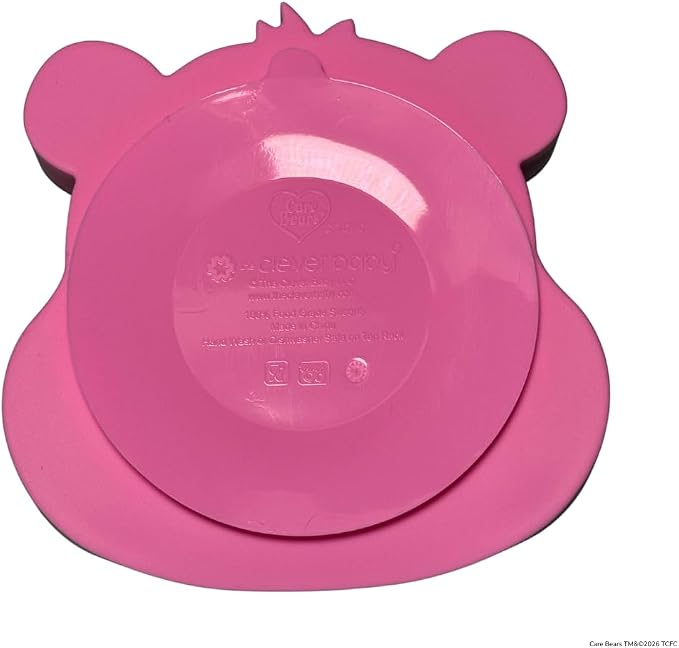 Care Bears Best Friend Bear Silicone Suction Plate BPA-Free Food-Grade Silicone Baby Plate | Strong Suction for Babies & Toddlers | Dishwasher Safe | Baby-Led Weaning