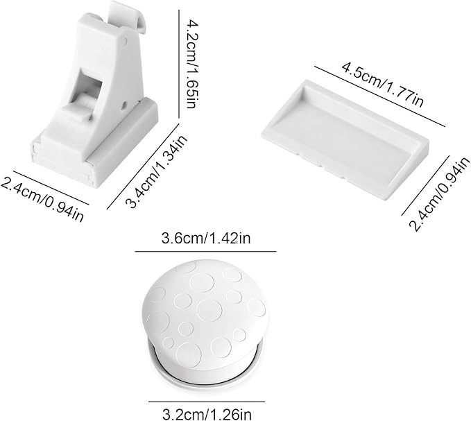 Magnetic Cabinet Locks, 2 Pack Proofing Drawer Locks with 1 Key, No Drilling Invisible Child Safety Locks for Cabinets Drawers Cupboards, Strong Adhesive Easy Installation (2 Locks+1 key)