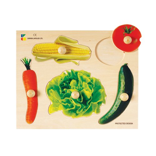 Wooden Vegetables Knob Puzzle for All Age Kids
