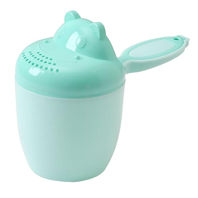Kids Shower Rinse Cup Hair Wash Rinser Easy Grasp Shampoo Rinser Cup Ear Eyes Protective Wash Cup Toddler Bathtub