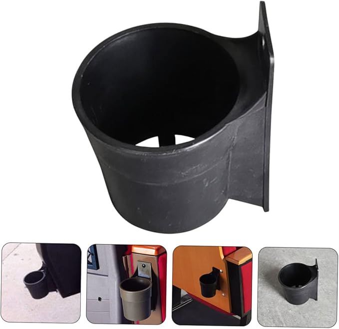 WOONEKY Portable Outdoor Cup Holder for Chair Compact Baby Bottle Rack Anti Spill Beverage Holder for Strollers Wheelchairs Cinema Seats 5.11X4.33X6.69In
