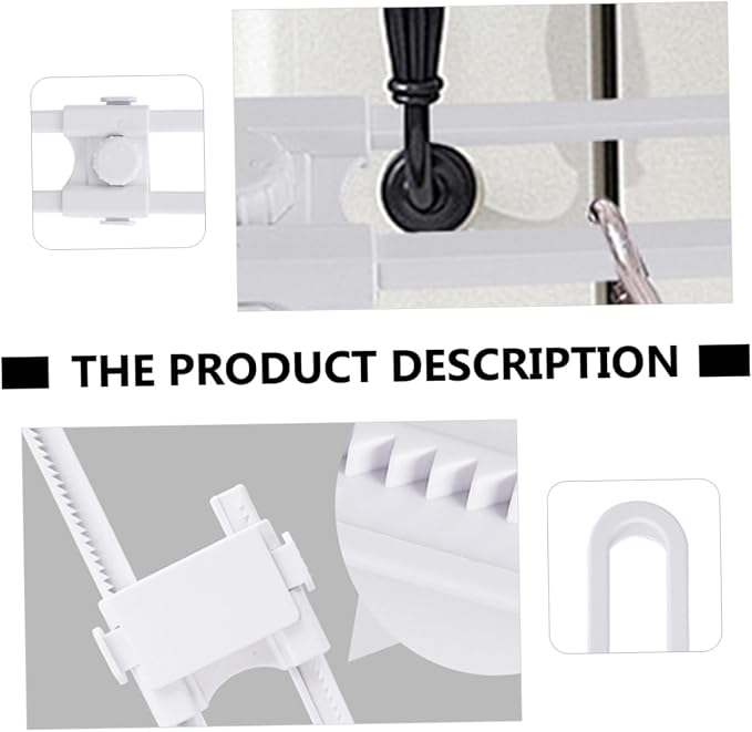 FAVOMOTO 4pcs Shaped Protective Lock for Cabinets Easy Install Childproof Drawer Lock Range No Drilling Required