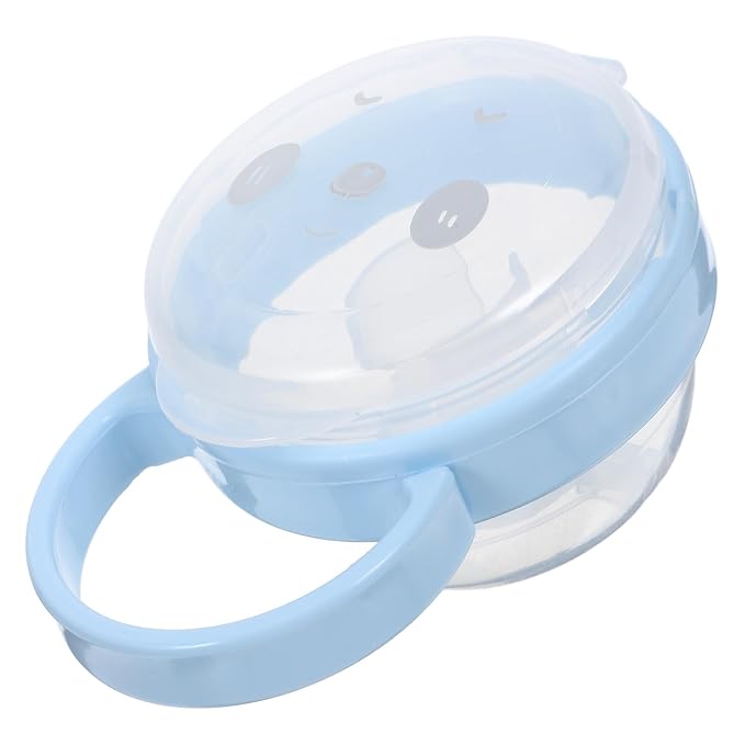 Portable Holder Case Dustproof Storage Box with Hook Blue Travel Pacifier Container for Hygiene