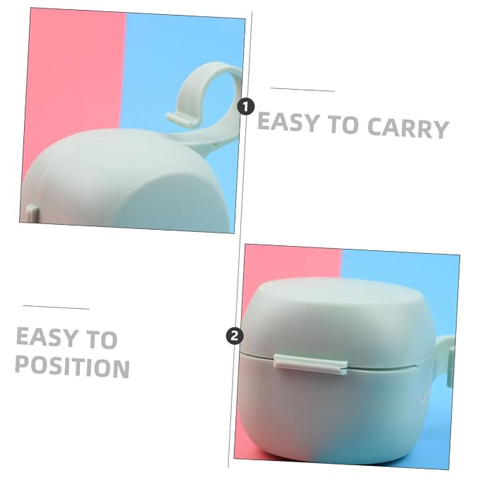 4pcs Pacifier Holder Storage Container Portable Pp Plastic Case for Pacifiers Teethers Lightweight Travel-Friendly Random Color Design
