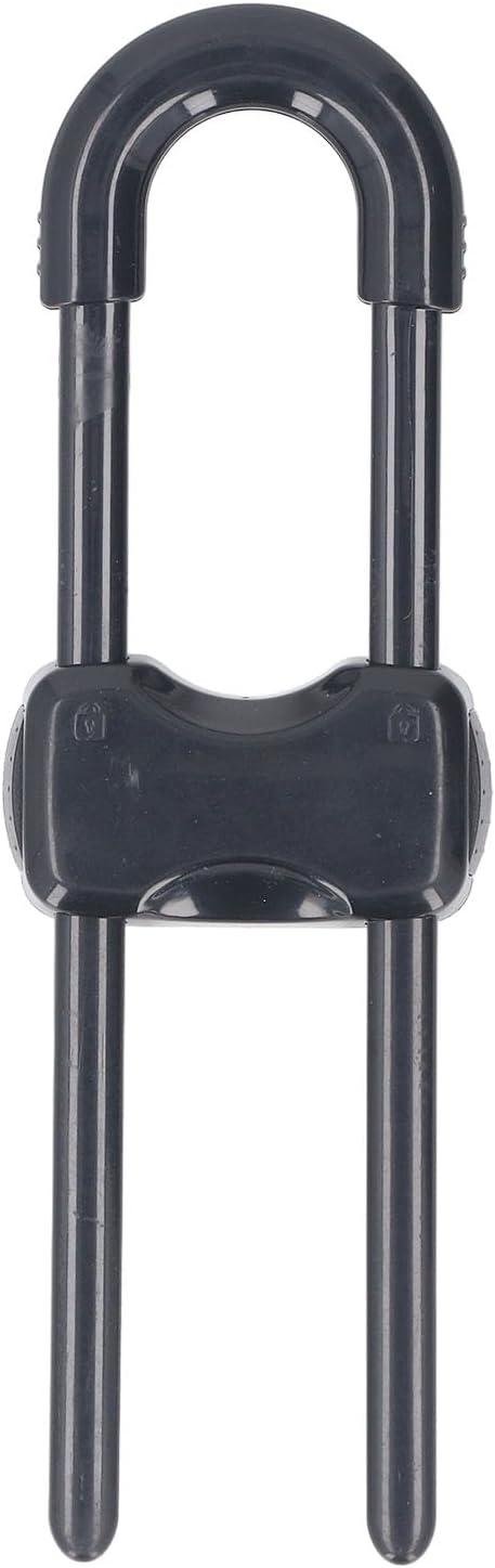 5 Packs Sliding Cabinet Locks, Baby Proofing Adjustable U Shaped Child Safety Cabinet Locks, Multifunctional Childproof Latches for Handles Knobs Drawers Closet Cupboard (Black)