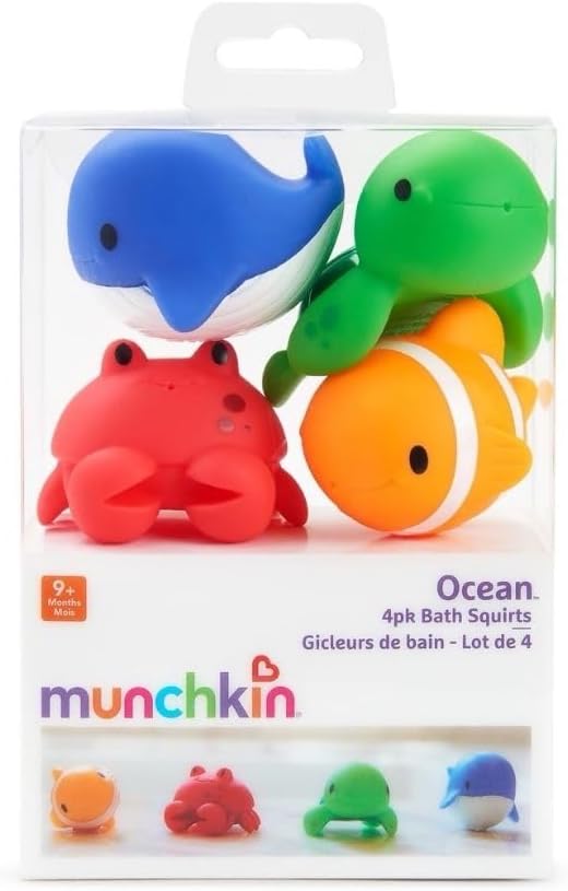 Munchkin® Ocean??Squirts Baby Bath Toy, 4 pack