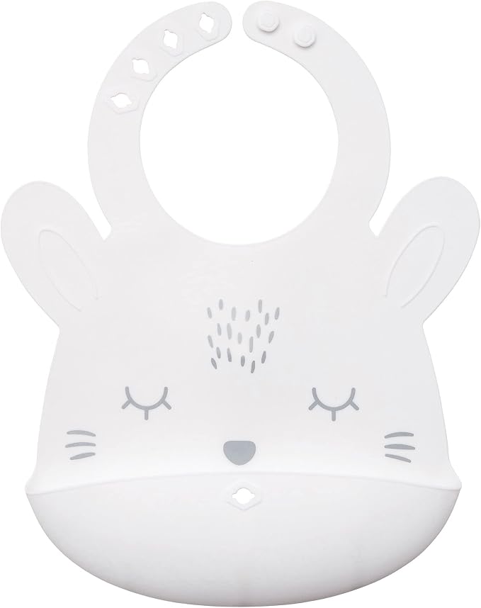 Tiny Twinkle Roll-Up Silicone Bib - Soft, Durable, Easy Clean Waterproof Silicone Bibs With Food Catcher