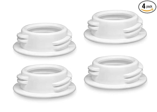 Maymom Baby Bottle Thread Changer or Converter; Compatible with Spectra S1 S2 Pumps Wide Mouth Flanges to use Medela, Ameda, Lifefactory, Dr. Brown Narrow Neck Bottles