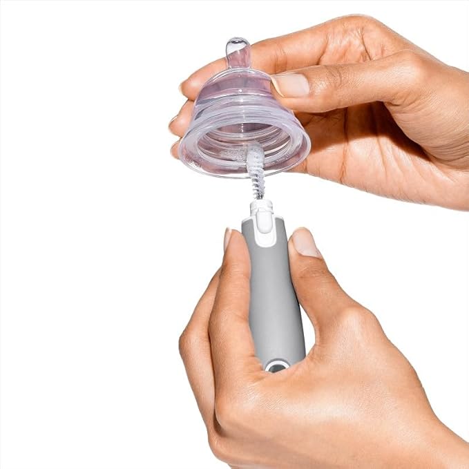 OXO Tot Bottle Brush with Nipple Cleaner and Stand ??Gray, 2-Pack