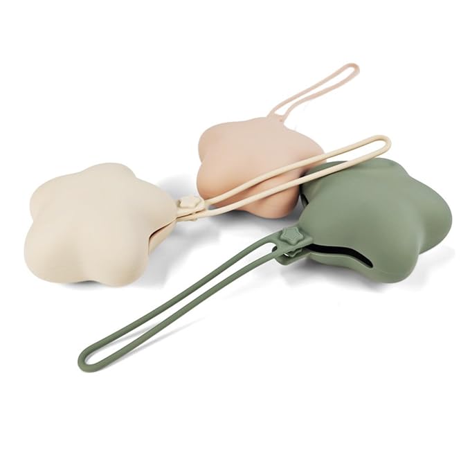 Star Shaped Pacifier Holder Case Silicone Keep Pacifiers Portable & Lightweight for Newborns Baby Boys and Girls
