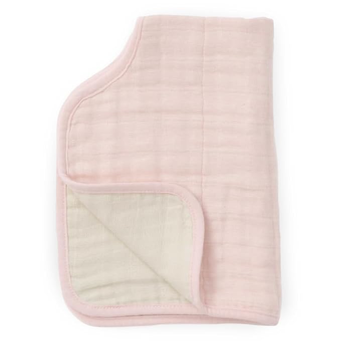 Little Unicorn Cotton Muslin Burp Cloth - Light Pink