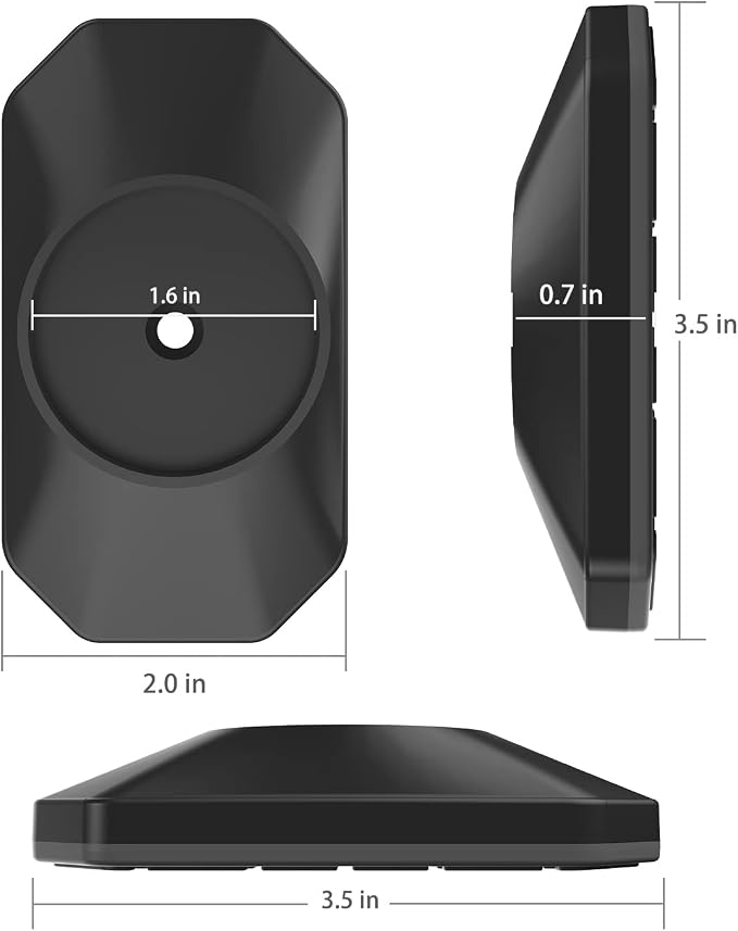 ICERO - Baby Gate Wall Protector - Protect Walls & Doorways from Pet & Dog Gates - for Child Pressure Mounted Stair Safety Gate- 4 Pack, Black