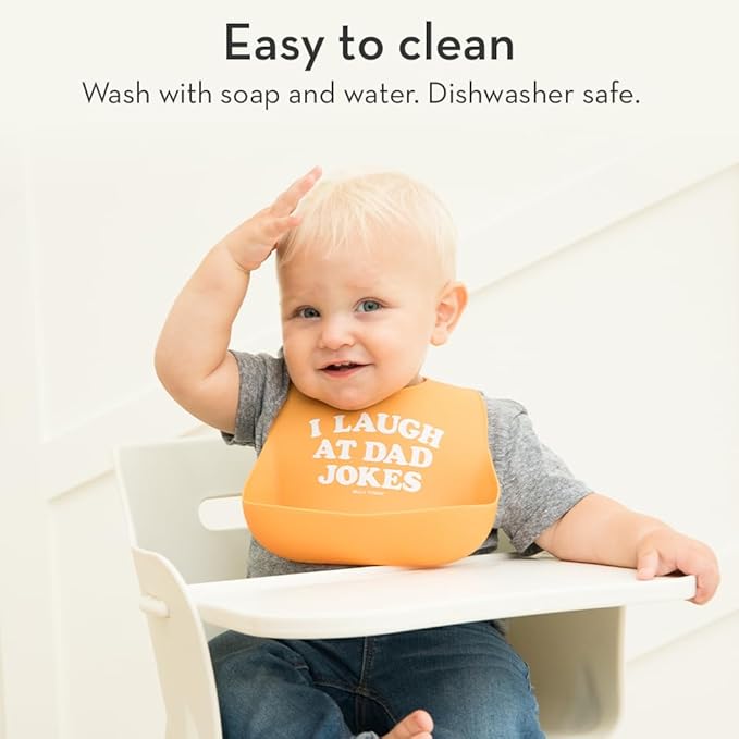 Bella Tunno Wonder Bib - Adjustable Silicone Baby Bibs for Girls, Durable and Waterproof BPA Free Silicone, Taco Bell