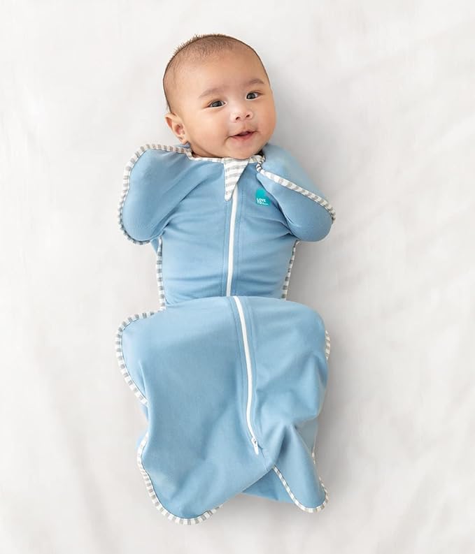 Love to Dream Swaddle UP, Baby Sleep Sack,Self-Soothing Swaddles for Newborns, Get Longer Sleep,Snug Fit Helps Calm Startle Reflex, New Born Essentials for Baby, 1.0 TOG,Newborn 5-8.5 lbs, Dusty Blue