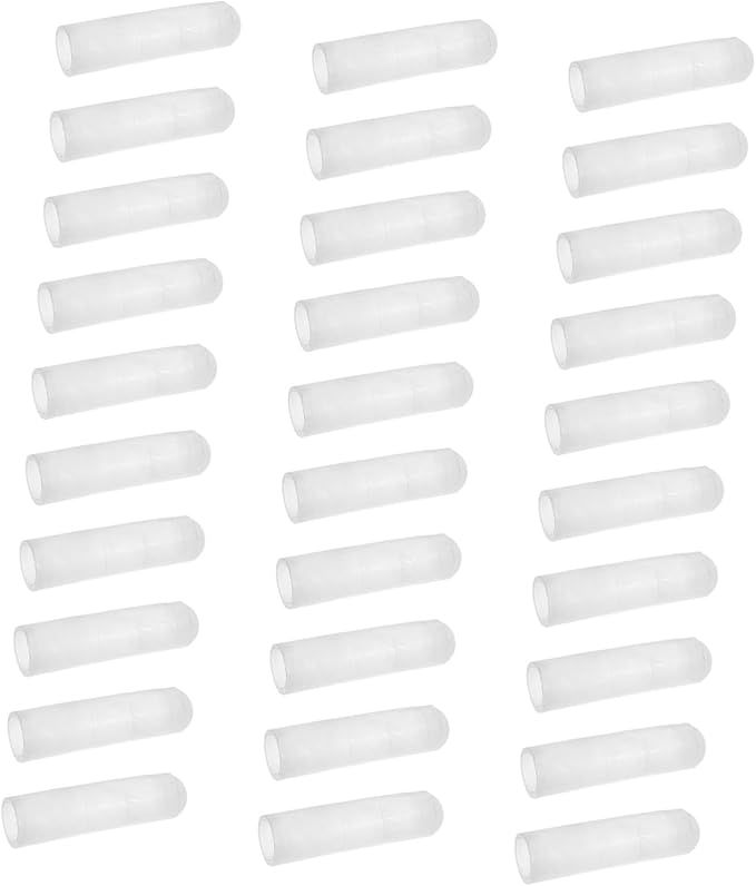 Homoyoyo 30pcs Lock Sleeve Rod Sleeves for Cabinets Dresser and Wardrobe Safety Versatile Storage for Home Office and School