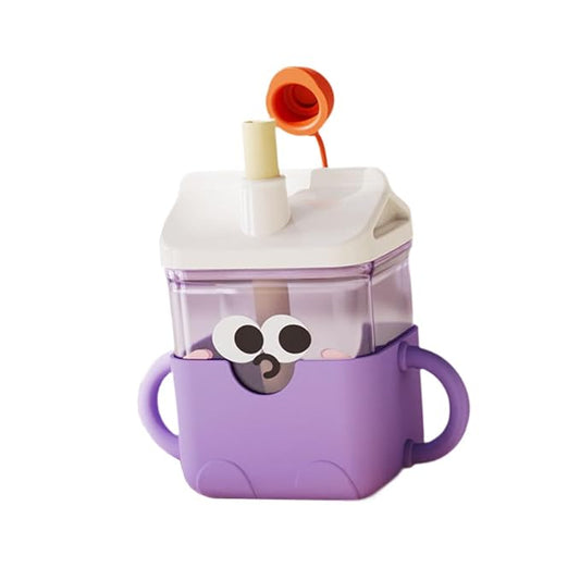 Baby Sippy Cup with Double Handles for Water And Food Grade Use 10 Oz for Boys Girls 12 Months+, Purple